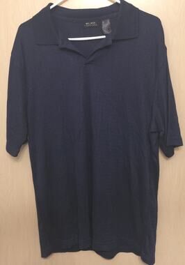 Access Men's Short Sleeve L Classic Polo Shirt Navy Blue NWT Collared